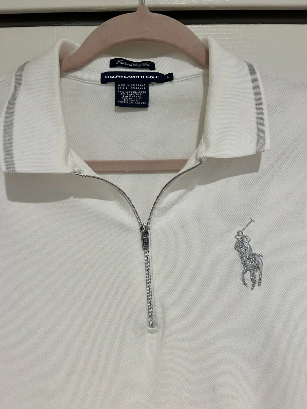 Lot of 2 Ralph Lauren Blue & White Golf Polos size large - Picture 8 of 9